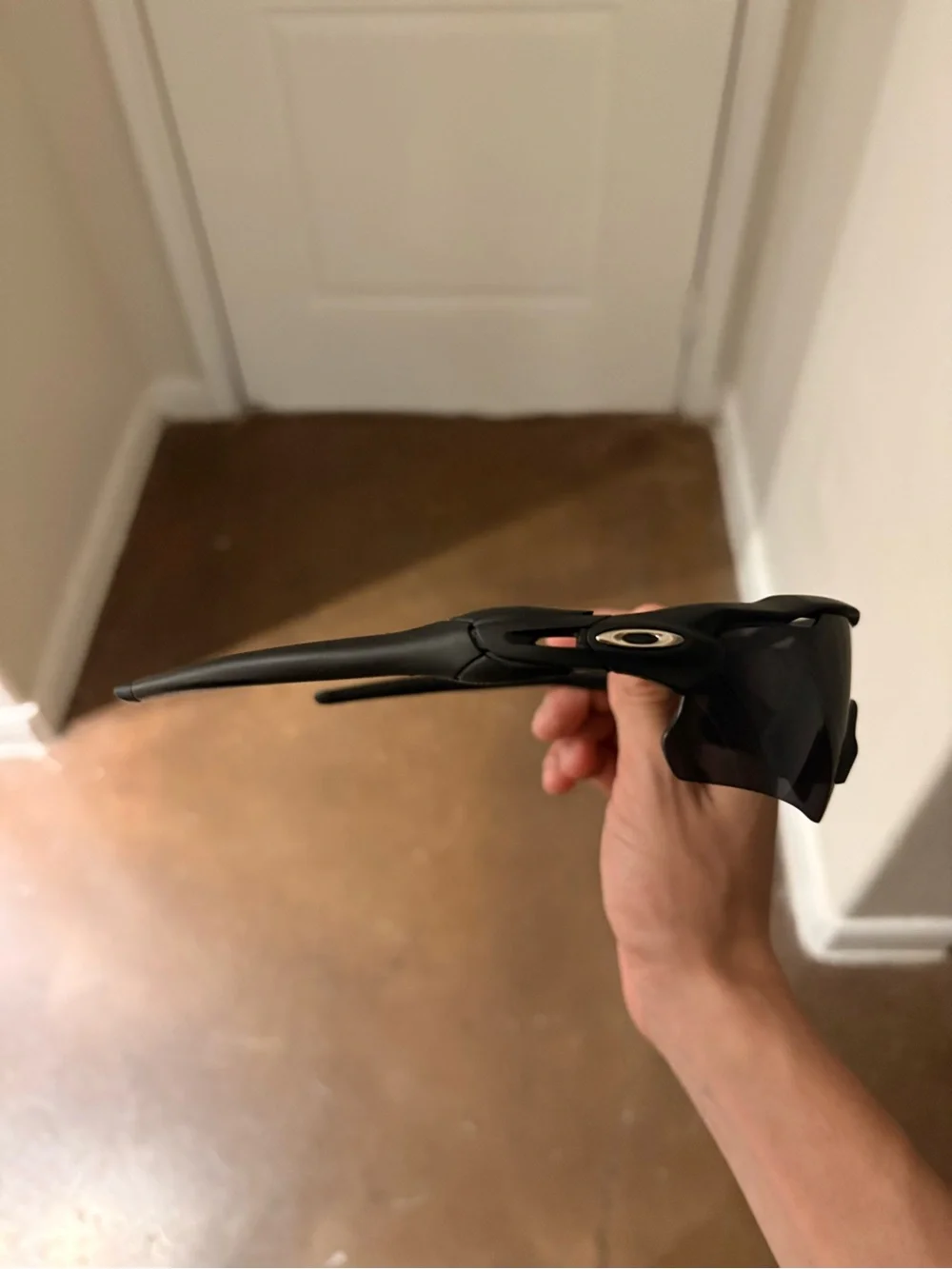 Oakley Black Frame Sunglasses with Dark Smoke Lenses
